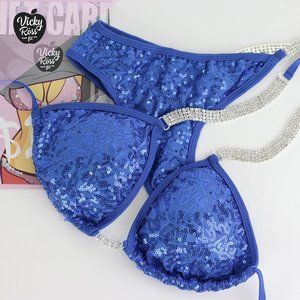 Blue Competition Bikini Suit for Women